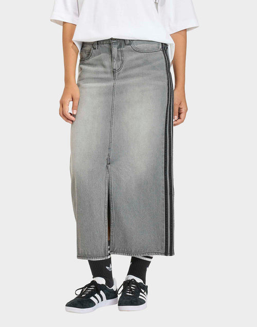 3-Stripes Denim Pencil Skirt