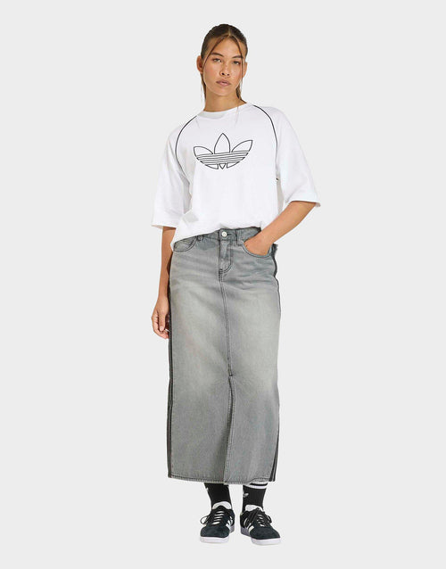 3-Stripes Denim Pencil Skirt