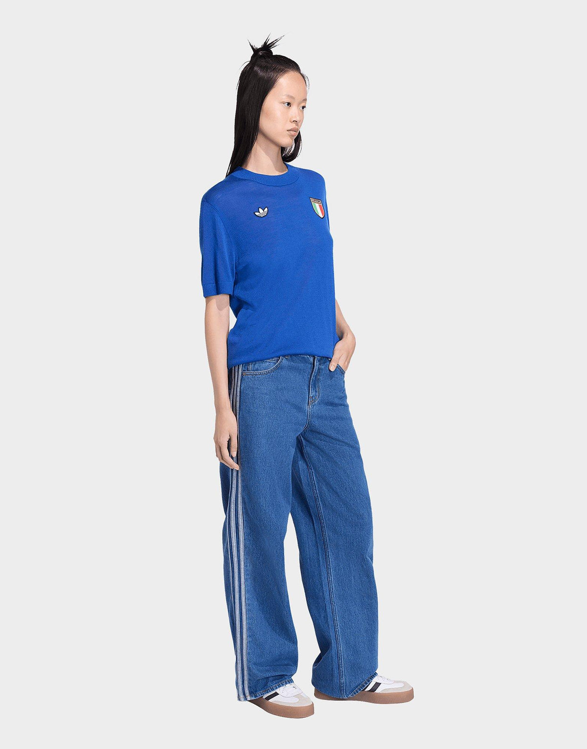 Jd0804 Blue adidas Firebird Denim Track Pant - JD Sports Singapore