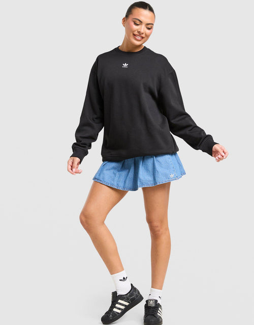 Denim Pleated Skirt