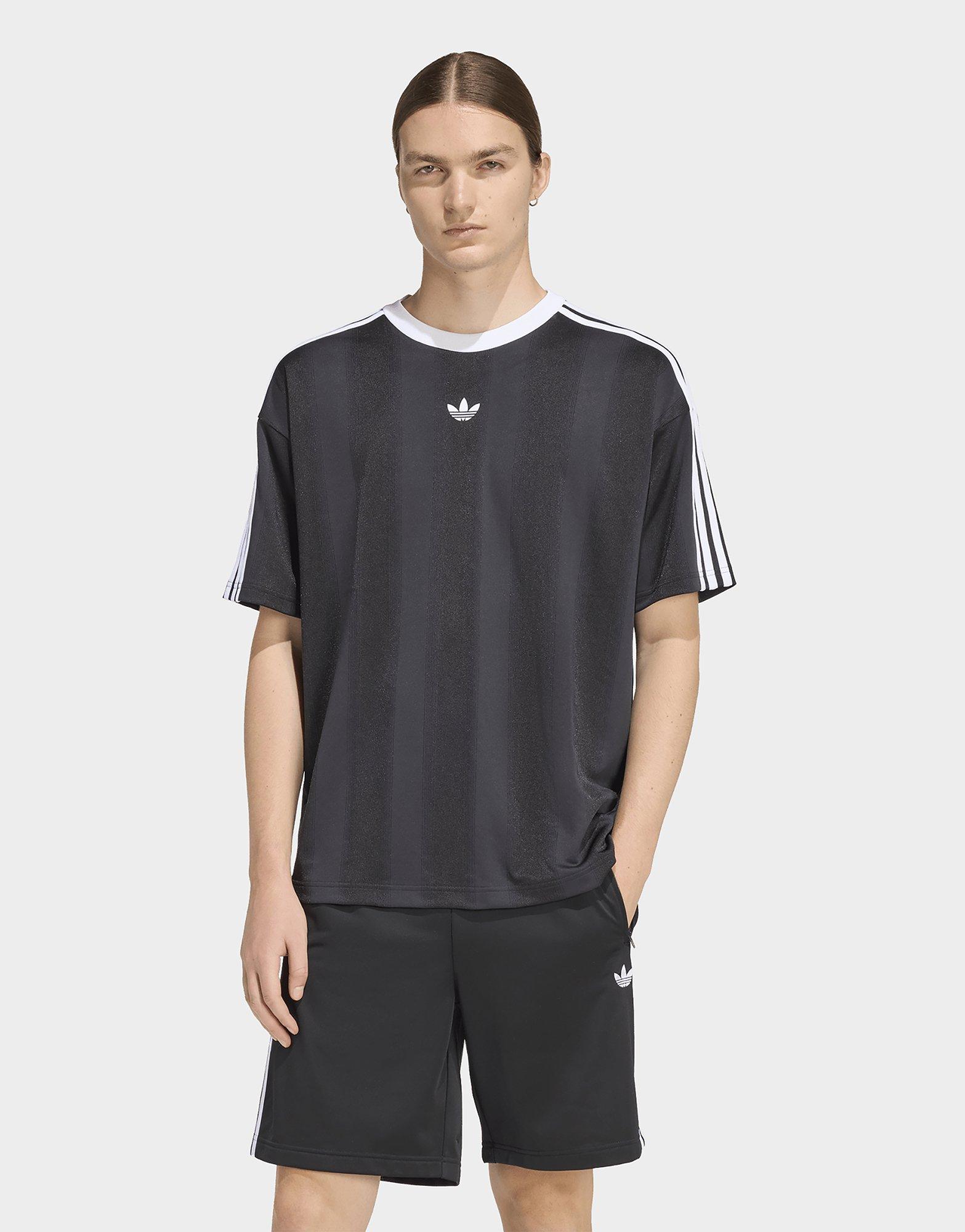 Black adidas Adicolor Jacquard Jersey - JD Sports Singapore