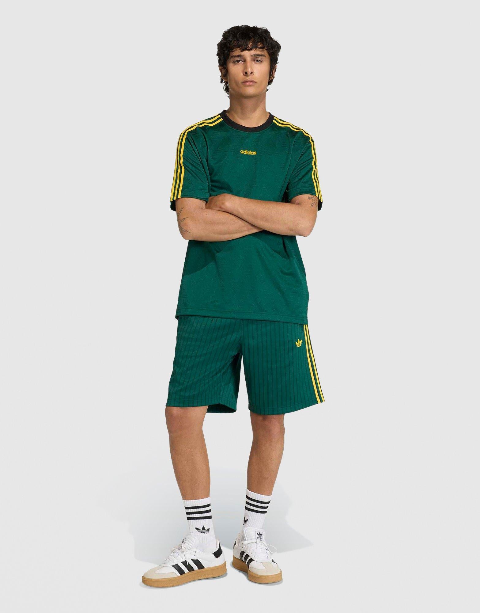 Green adidas Bruised Banana Jacquard Jersey - JD Sports Singapore