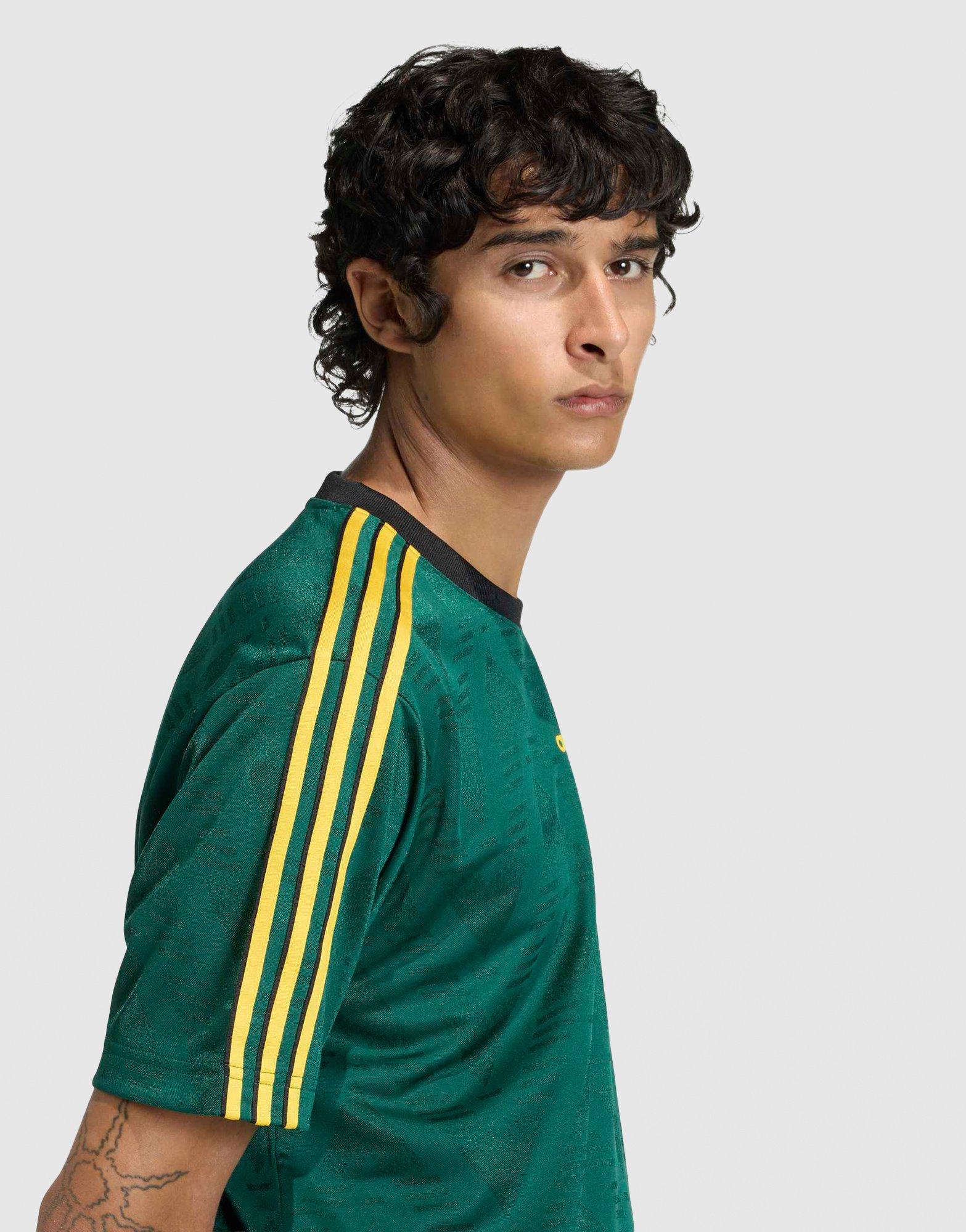 Green adidas Bruised Banana Jacquard Jersey - JD Sports Singapore