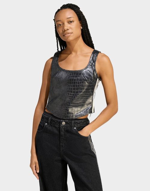 Pleather Corset