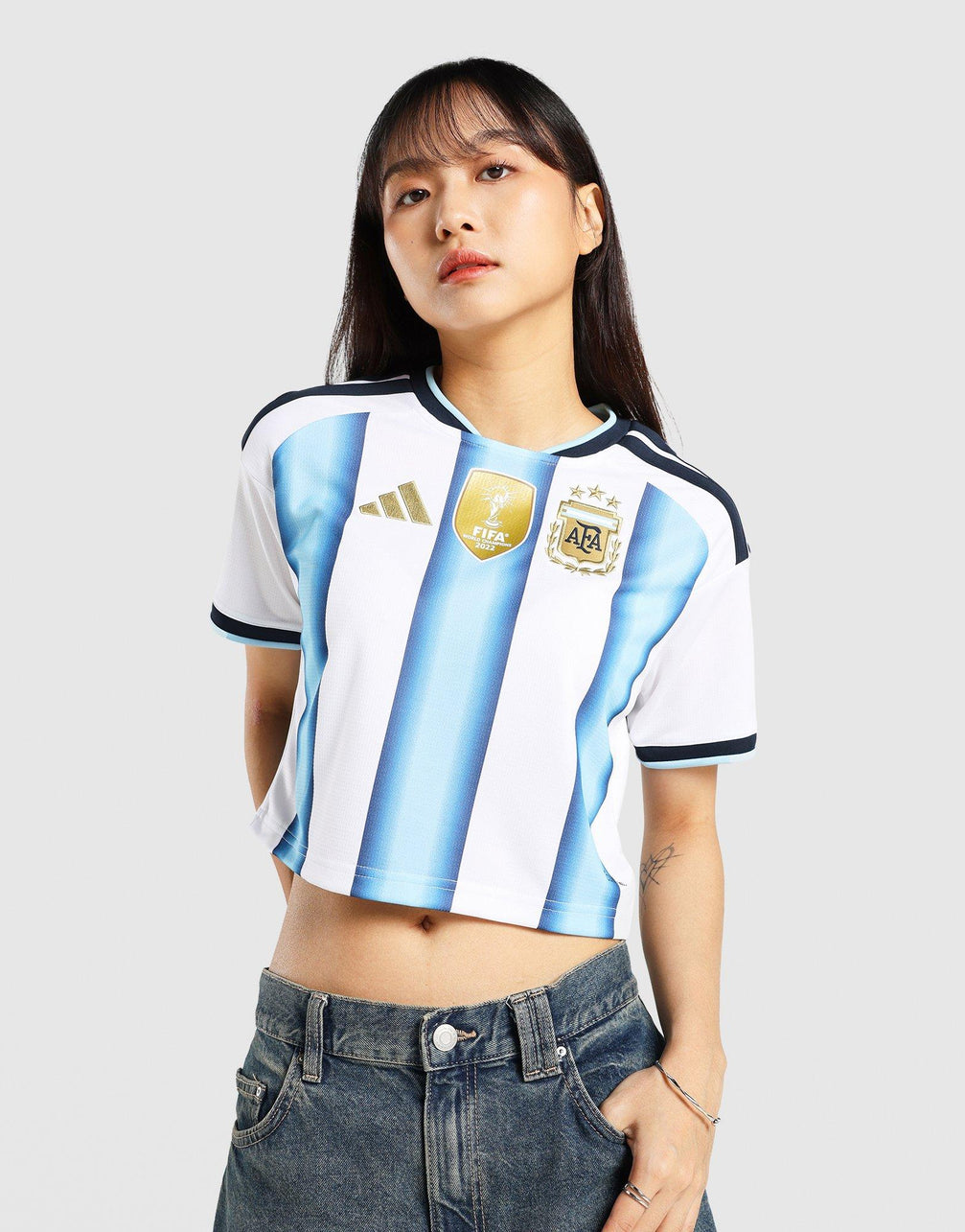 adidas Argentina 26 Home Replica Cropped Jersey