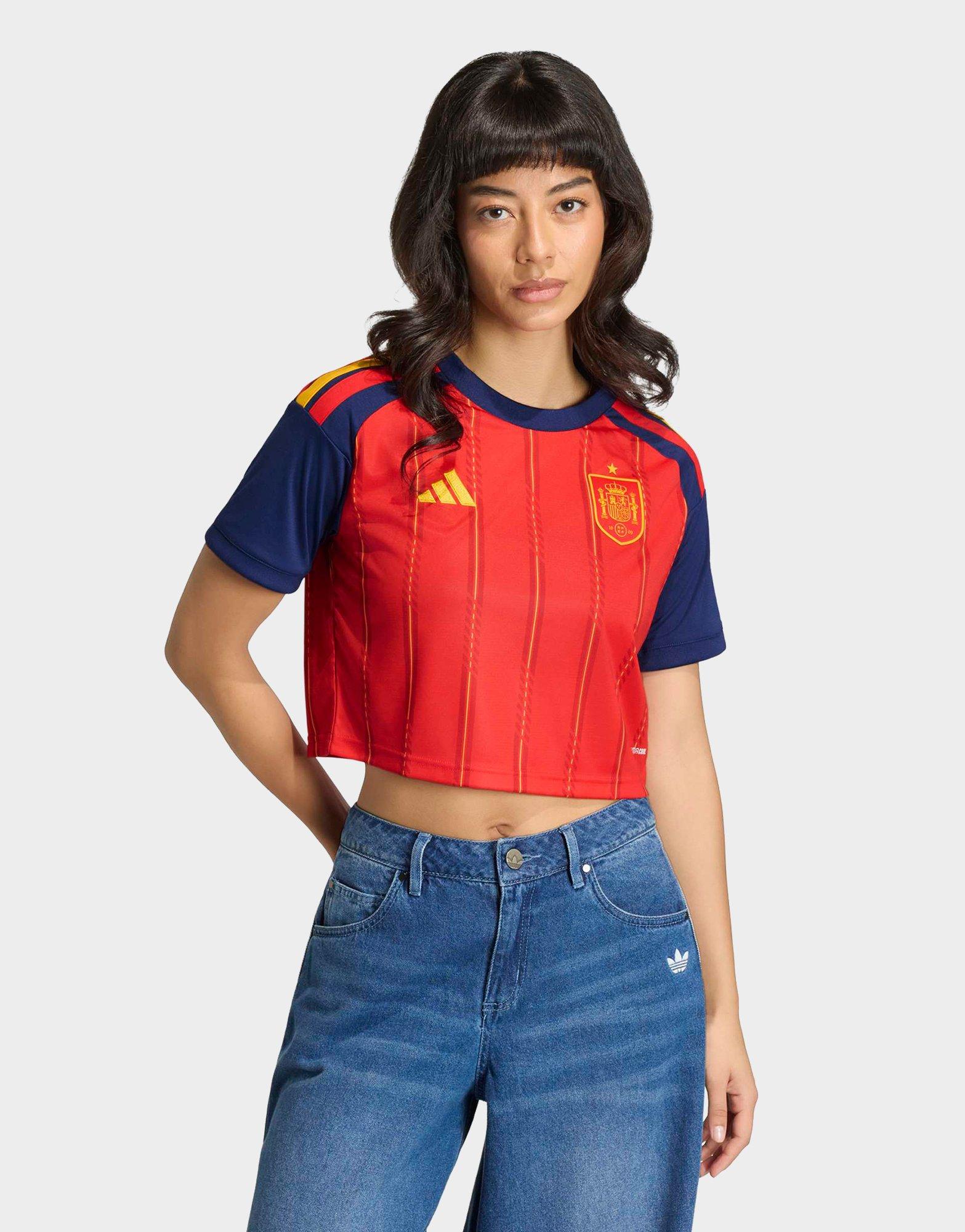 Spain 26 Home Cropped Jersey