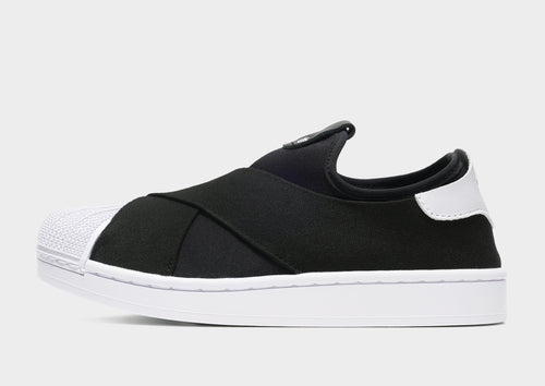 Black adidas Superstar II X Slip-On