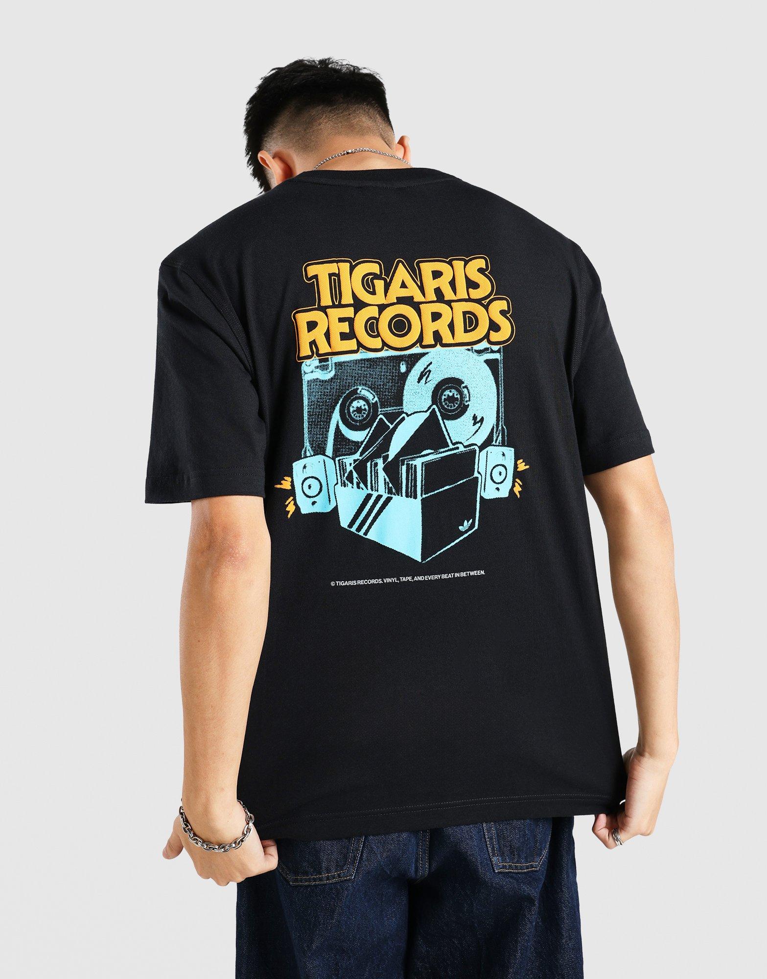 Black adidas Tigaris Records T-Shirt - JD Sports Singapore