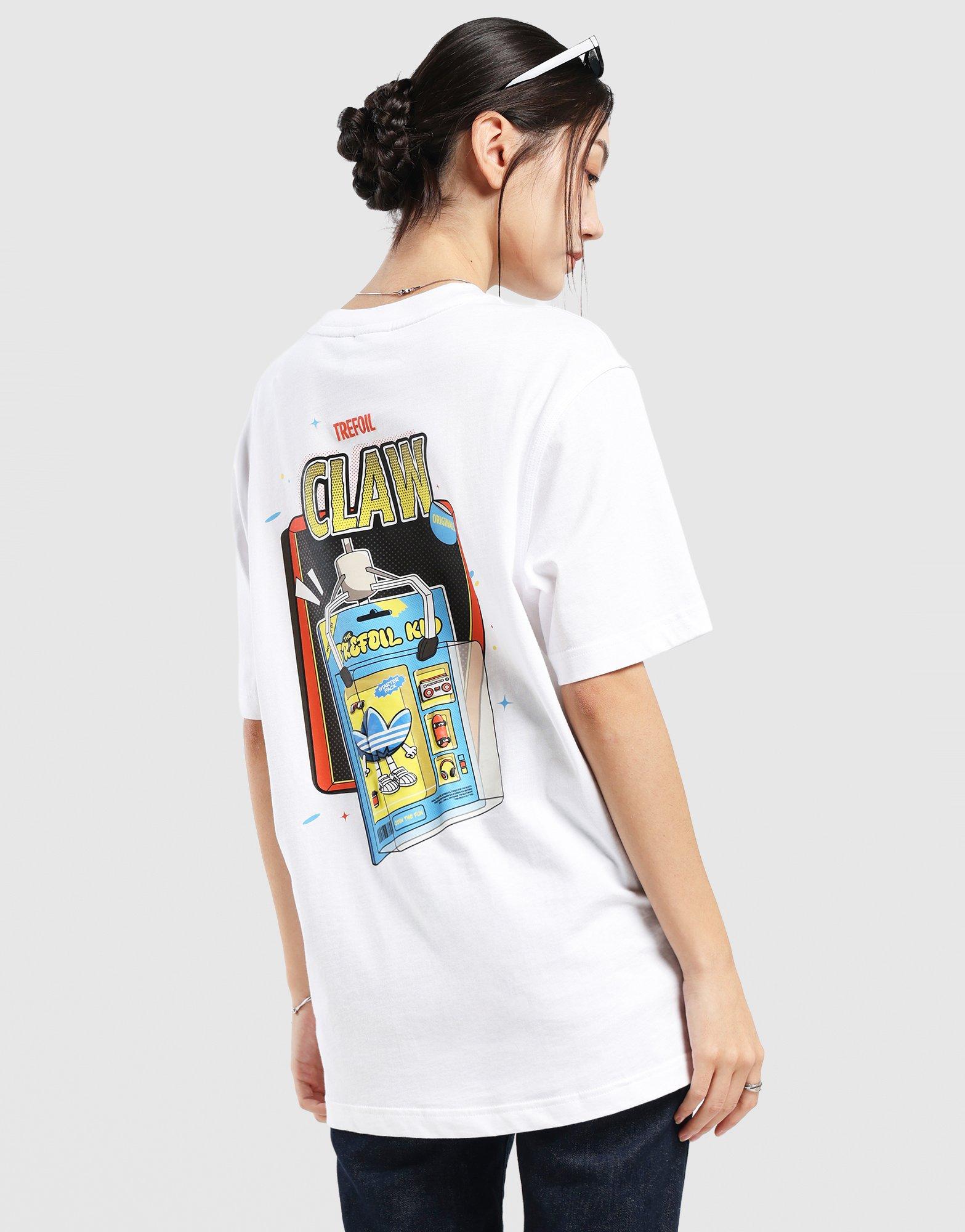 White adidas Claw T-Shirt (Unisex) - JD Sports Singapore