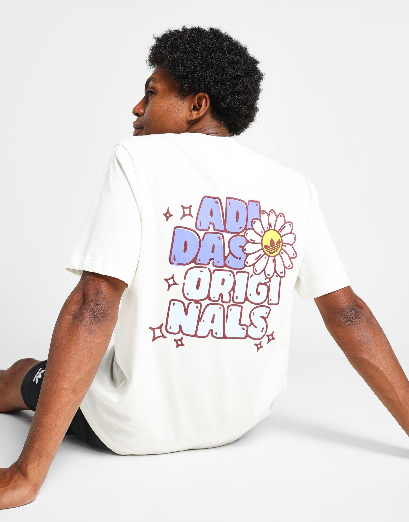 White adidas Daisy Vibes T‑Shirt - JD Sports Singapore