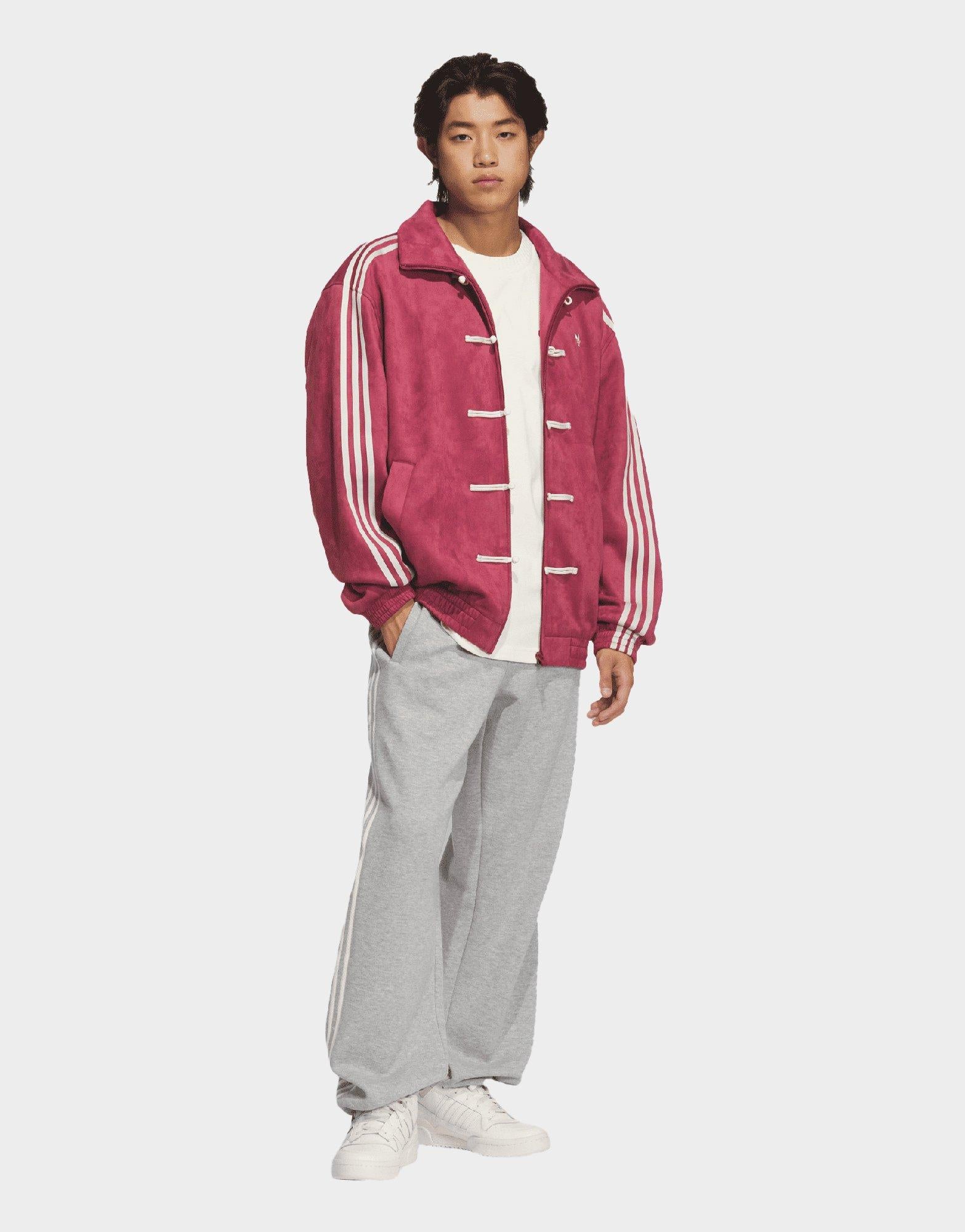 Red adidas New Chinese Style Track Top (Unisex) - JD Sports Singapore