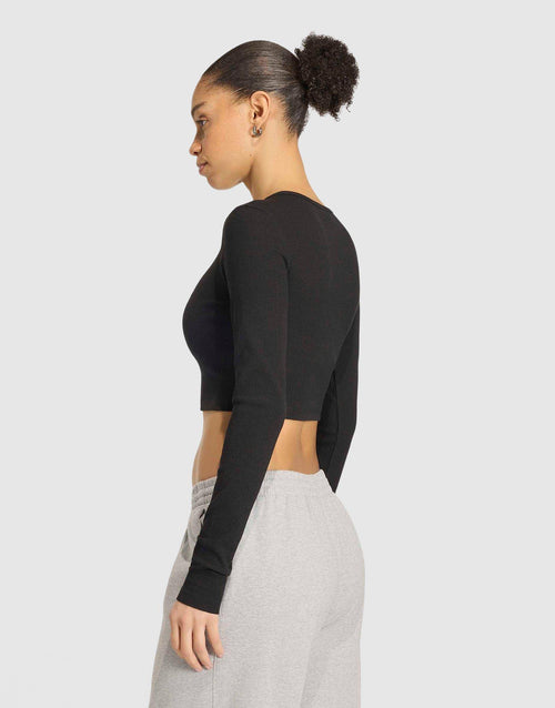 Essentials Rib Cropped T-Shirt