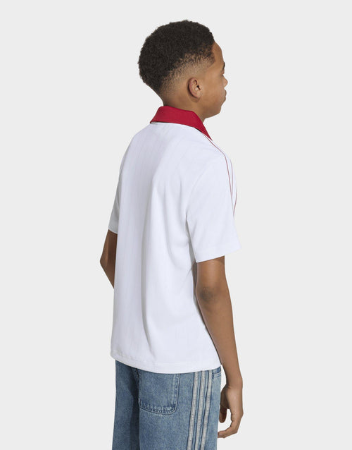 Loose Pinstripe Polo T-Shirt Junior's
