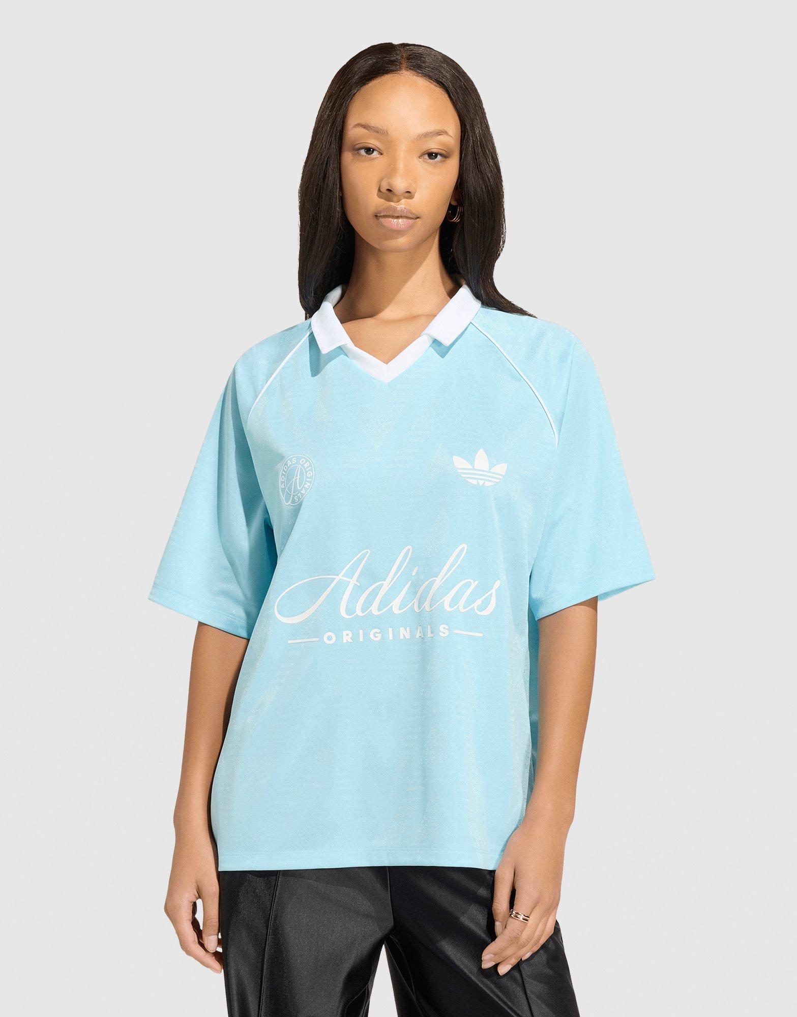 Blue adidas Football Collar T-Shirt - JD Sports Singapore