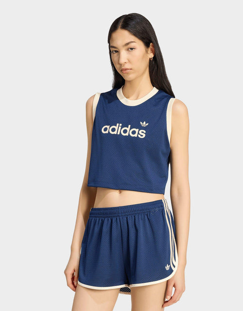 Linear Mesh Tank Top
