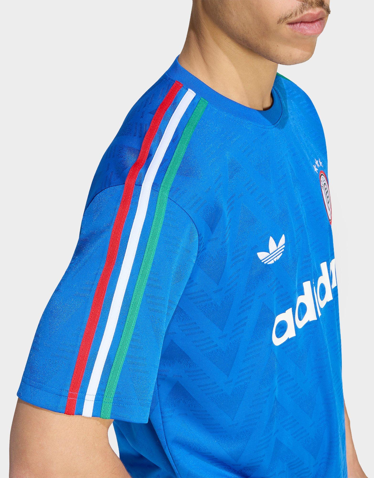 Blue adidas Football Inspired Jacquard Jersey - JD Sports Singapore
