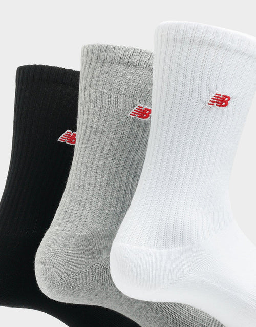 Patch Logo Crew Socks 3 Pack