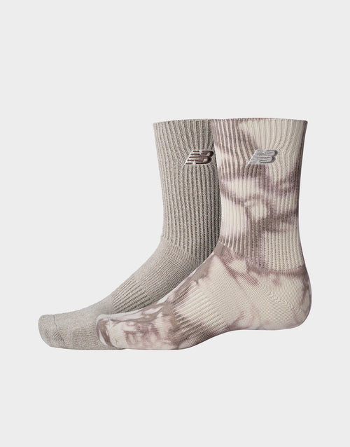 Ribbed Cuff Mid Calf Socks 2-Pack