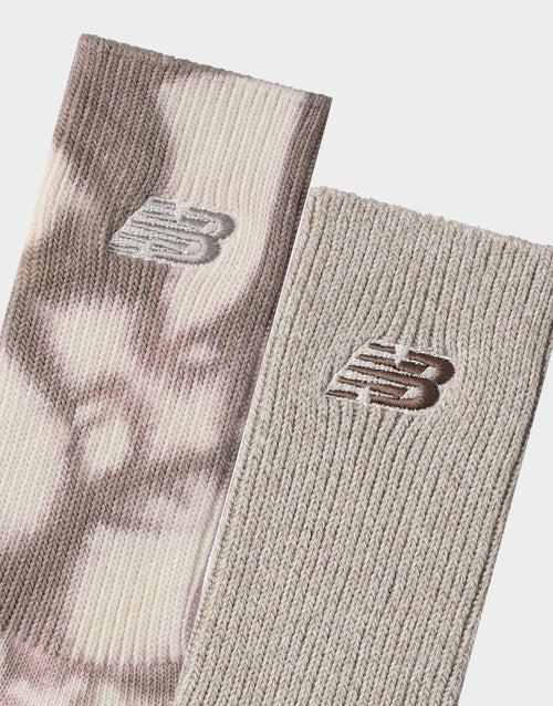Ribbed Cuff Mid Calf Socks 2-Pack