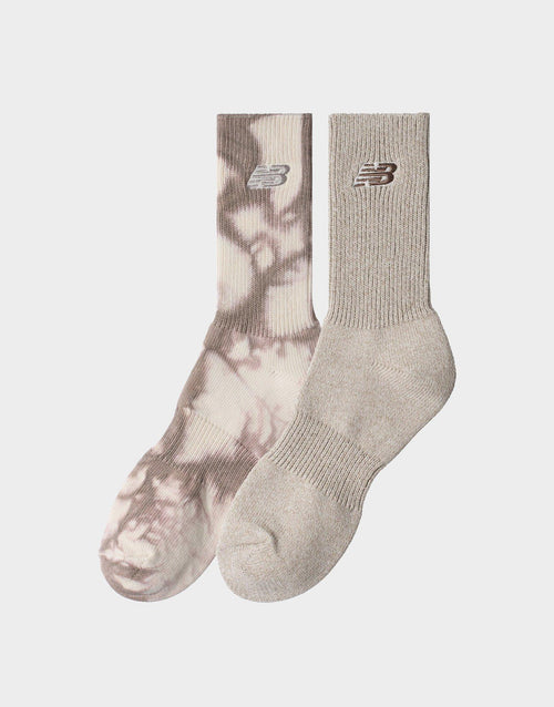 Ribbed Cuff Mid Calf Socks 2-Pack