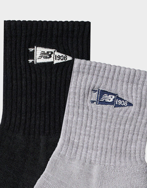 Varsity Printed Ankle Socks 2-Pack