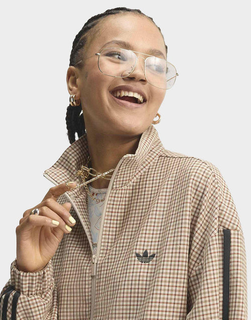 3-Stripes Checks Tartan Track Top