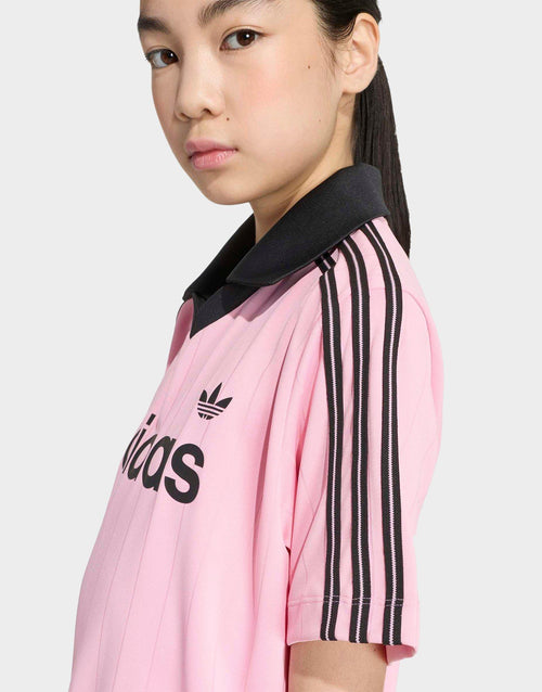 Loose Pinstripe Polo Shirt Junior's