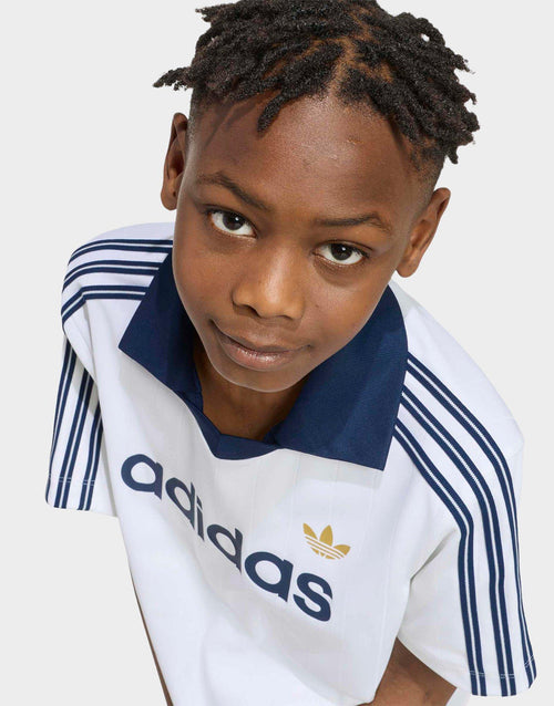 Loose Pinstripe Polo Shirt Junior's