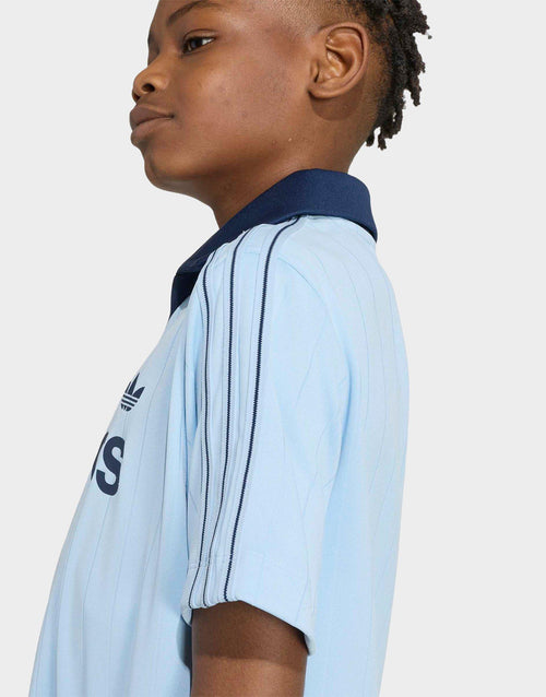 Loose Pinstripe Polo Shirt Junior's