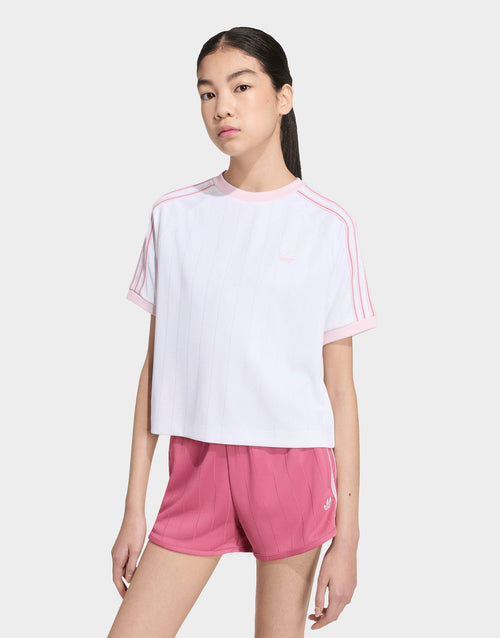 Girls' Poly 3-Stripes T-Shirt