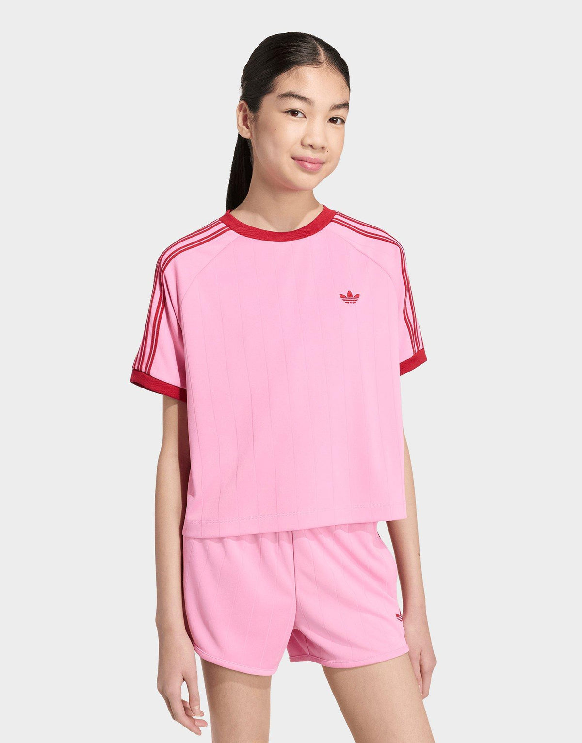 Loose Short Pinstripe T-Shirt Junior's