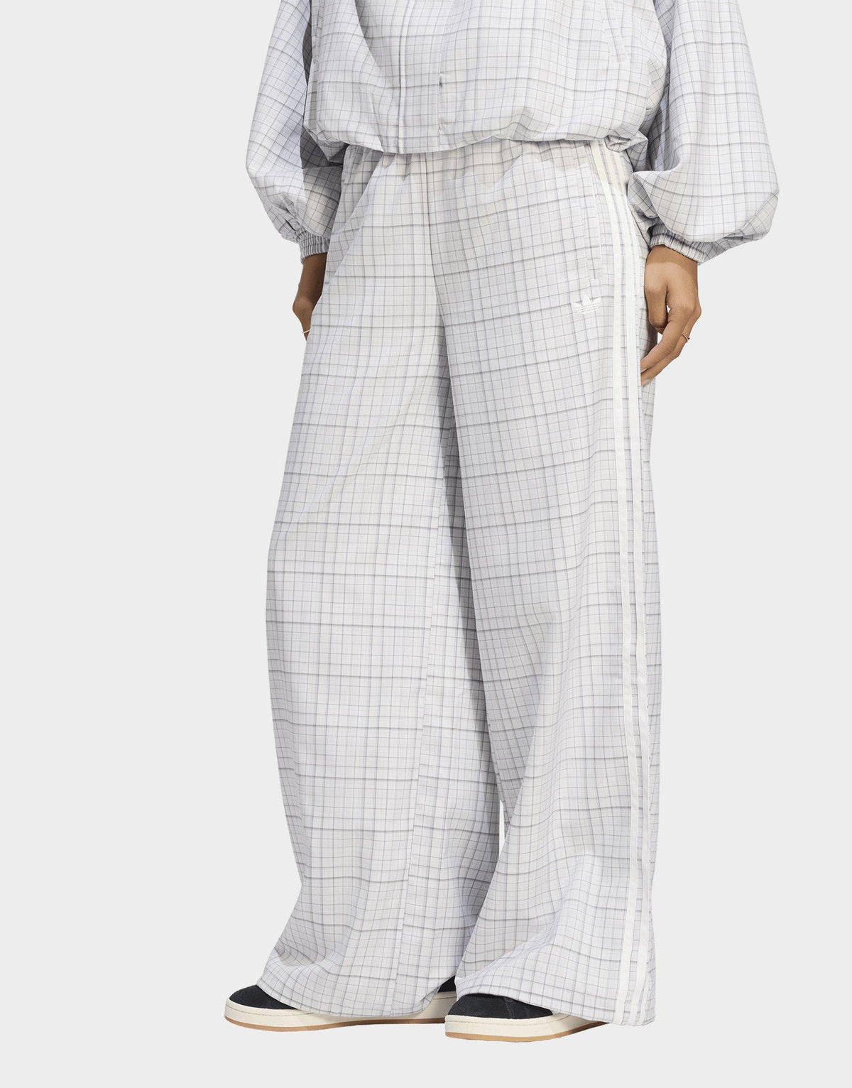 3-Stripes Check Tailored Track Pants