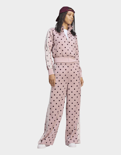 Satin Polka Dots Track Top
