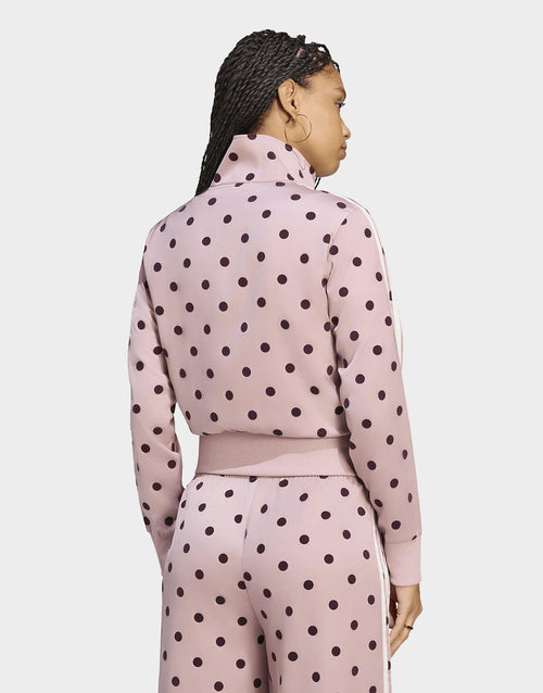 Satin Polka Dots Track Top