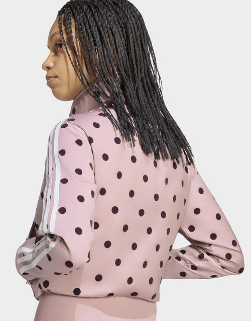 Satin Polka Dots Track Top