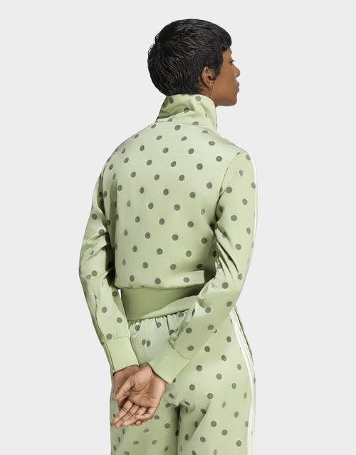 Satin Polka Dots Track Top