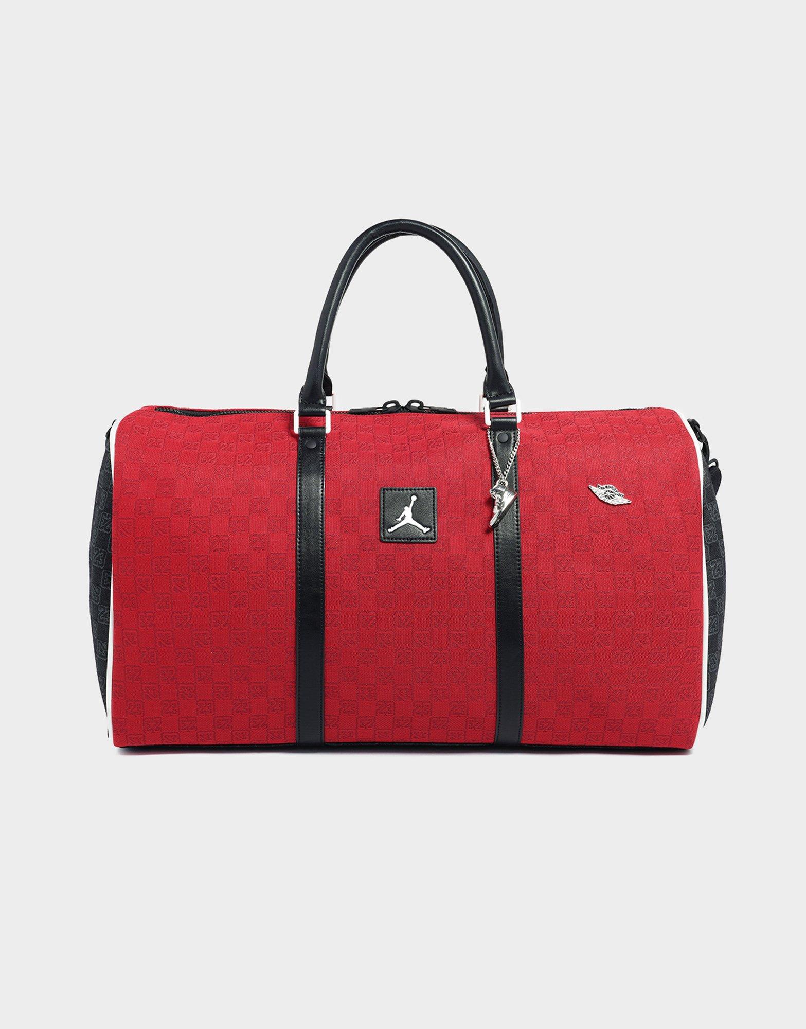 Red Jordan Jam Monogram Duffle Bag - JD Sports Singapore