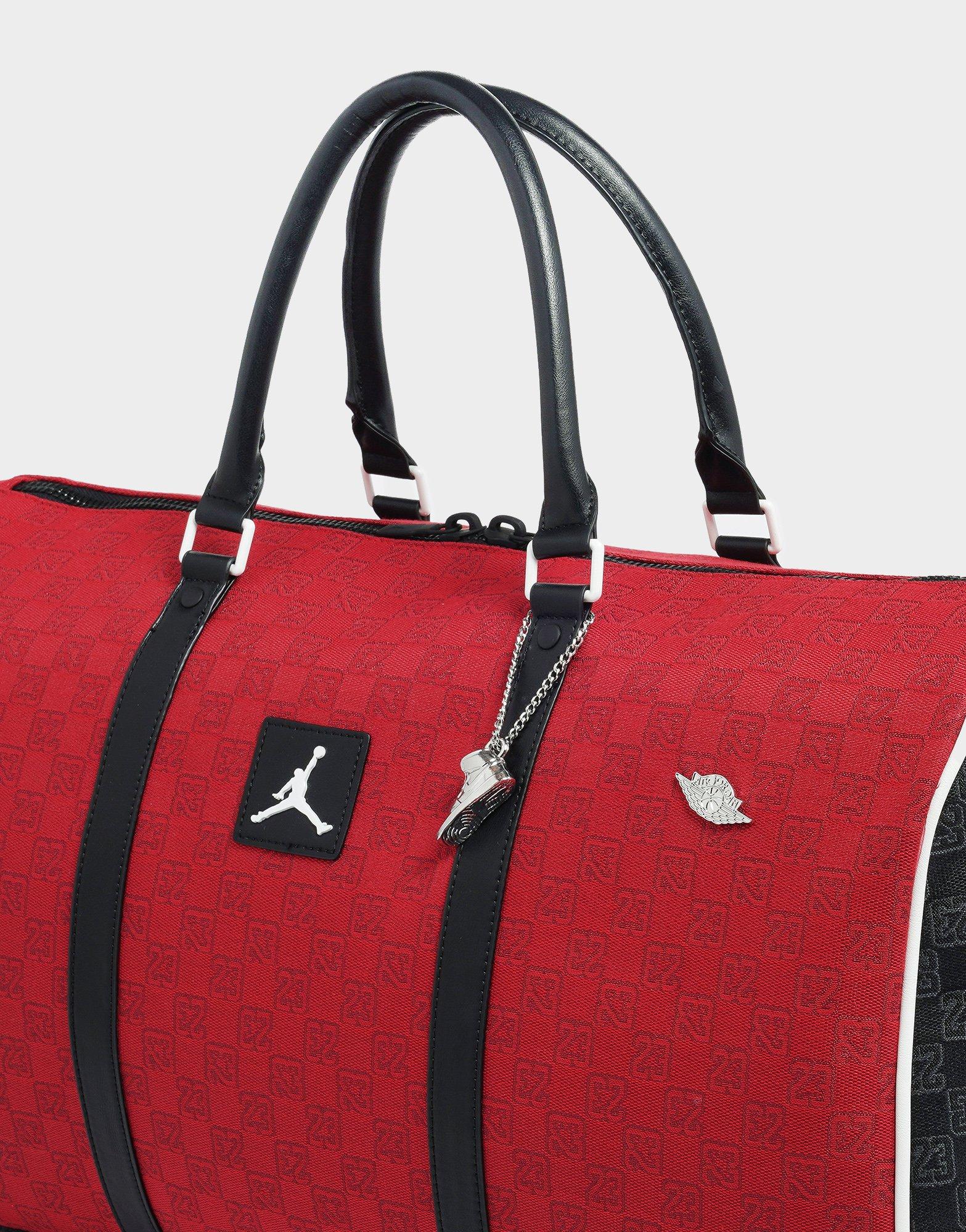 Red Jordan Jam Monogram Duffle Bag - JD Sports Singapore
