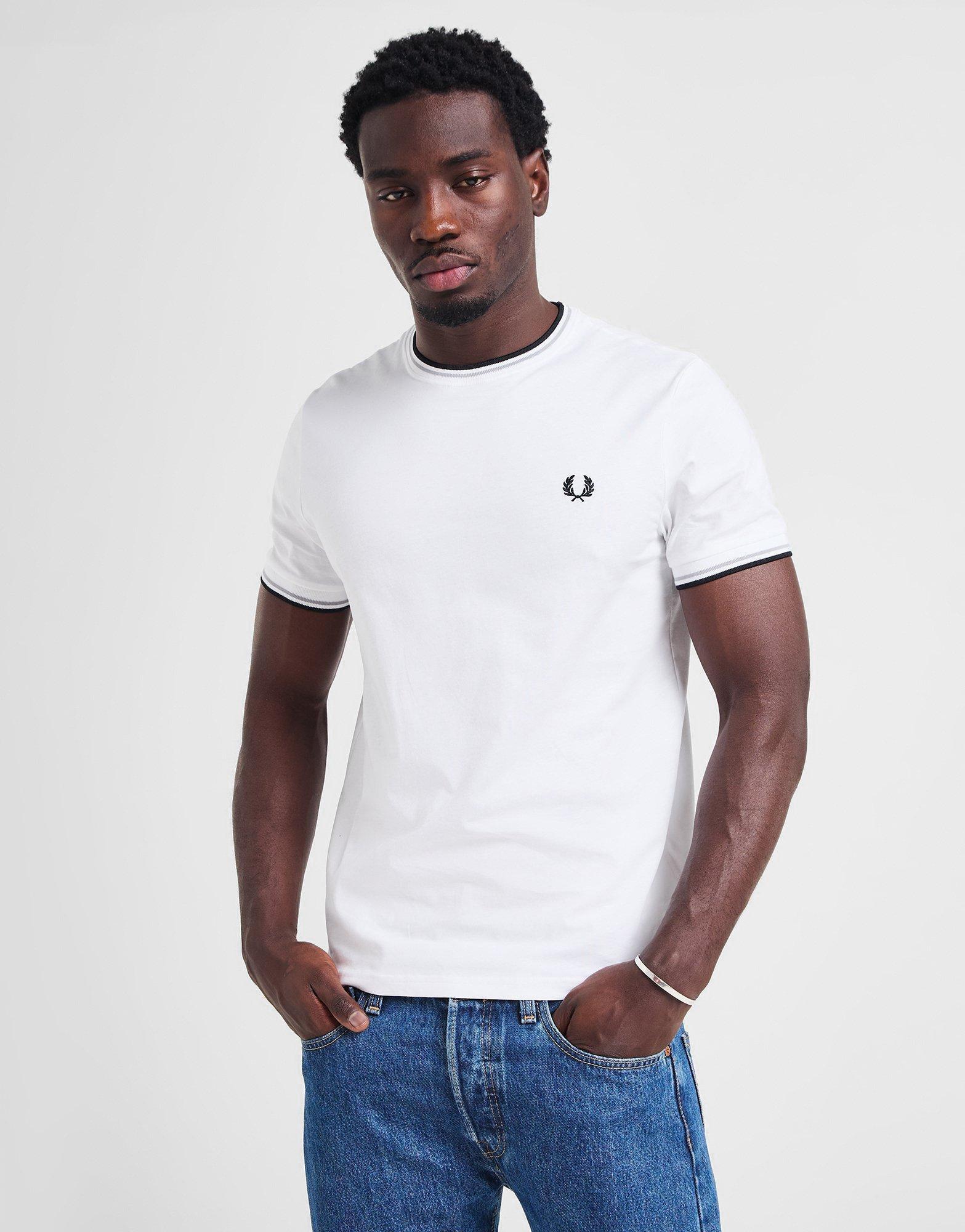 トップス FRED PERRY ORIGINAL TWIN TIPPED POLO Koszulki FRED PERRY Twin Tipped Polo Shirt White | Footshop