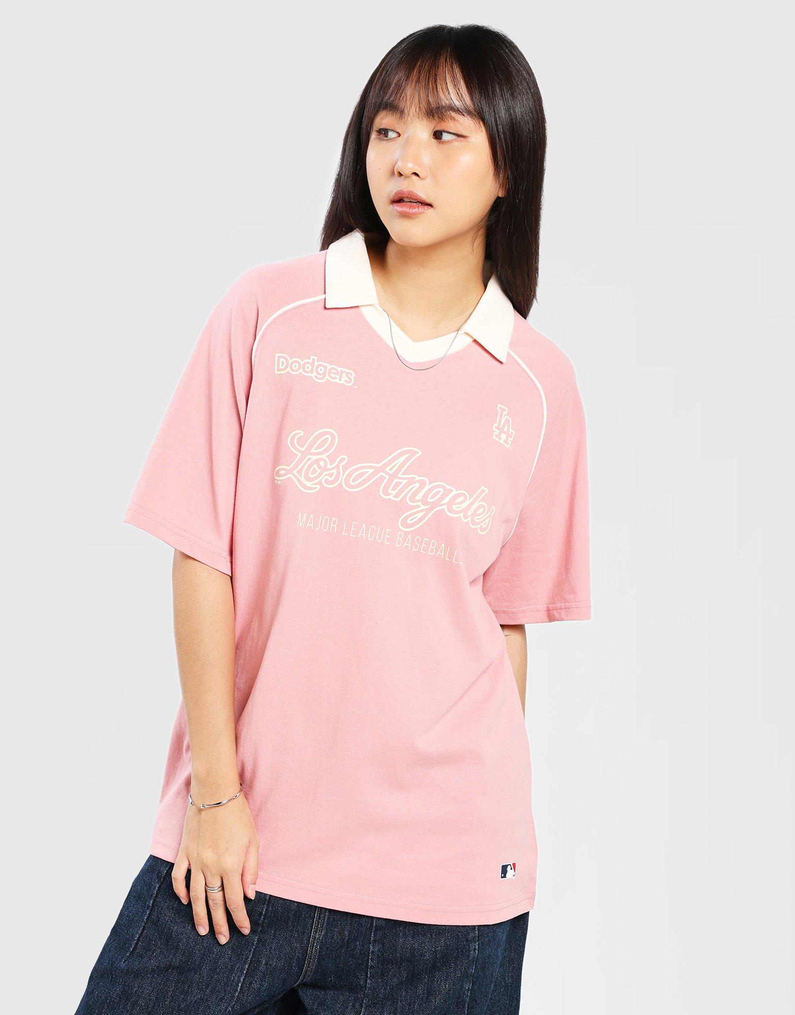 MLB Los Angeles Dodgers V-Neck Oversized Polo Jersey