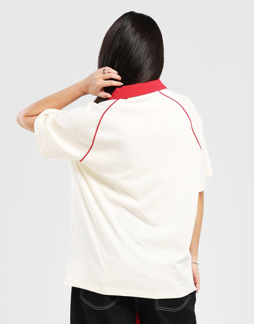 MLB New York Yankees V-Neck Oversized Polo Jersey