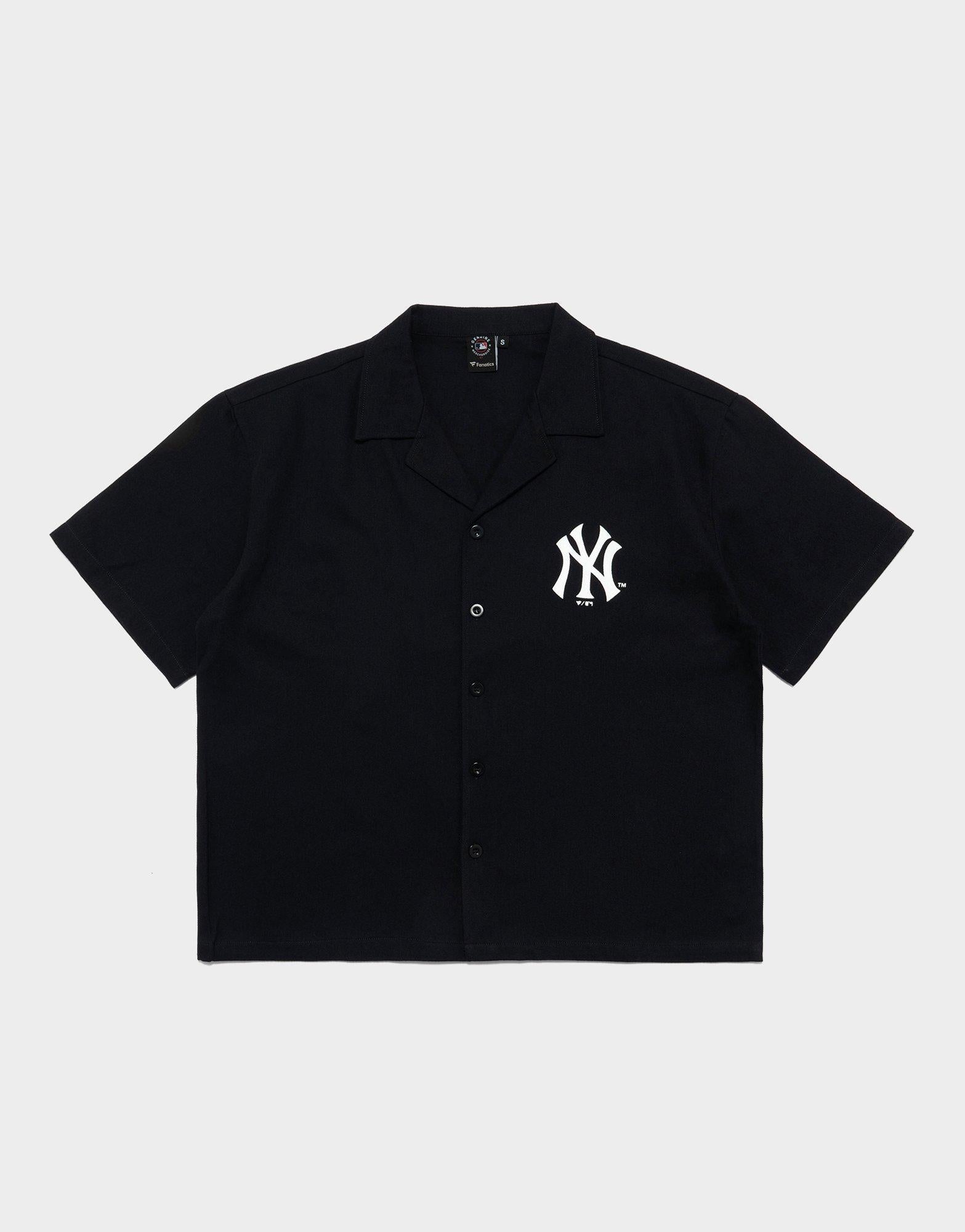 NY Spray Boxy Crop Stripe Shirt