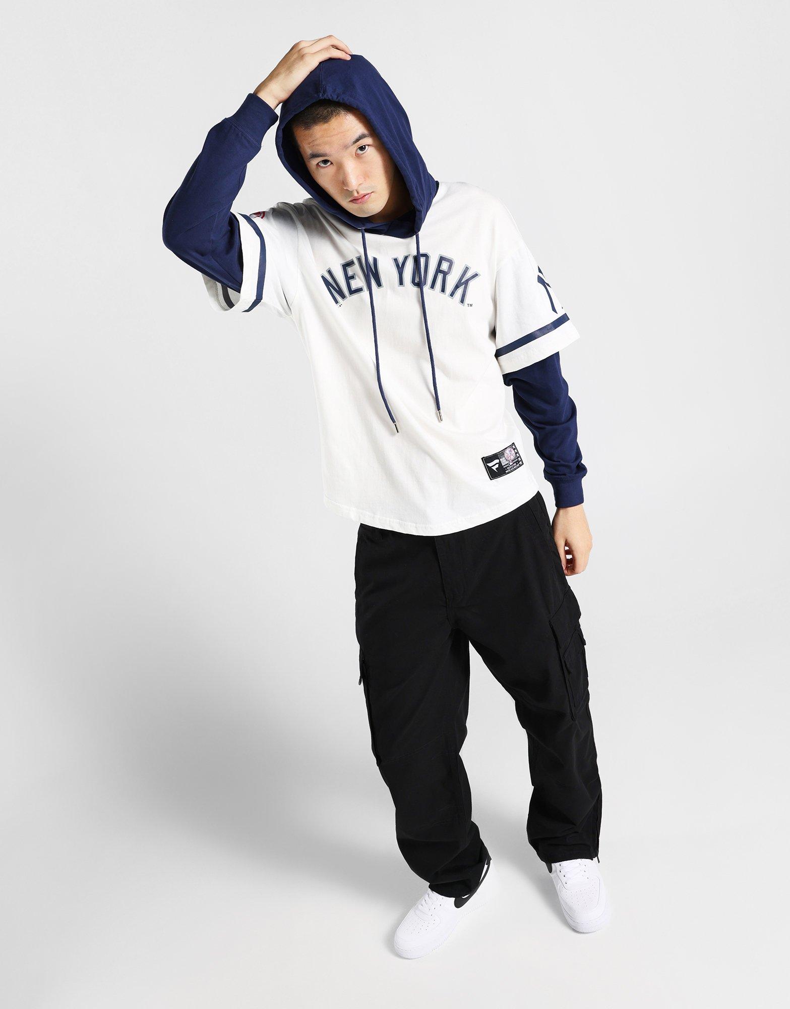 Yankees Mock Layer Hooded T-shirt