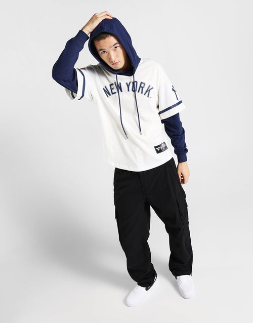Yankees Mock Layer Hooded T-shirt