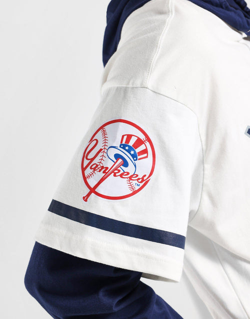 Yankees Mock Layer Hooded T-shirt