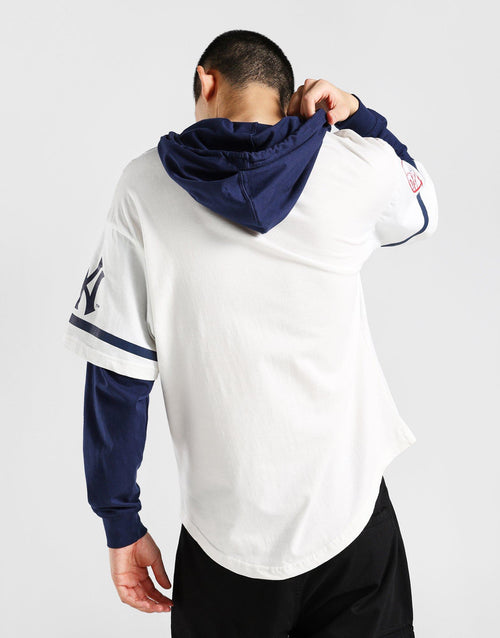 Yankees Mock Layer Hooded T-shirt