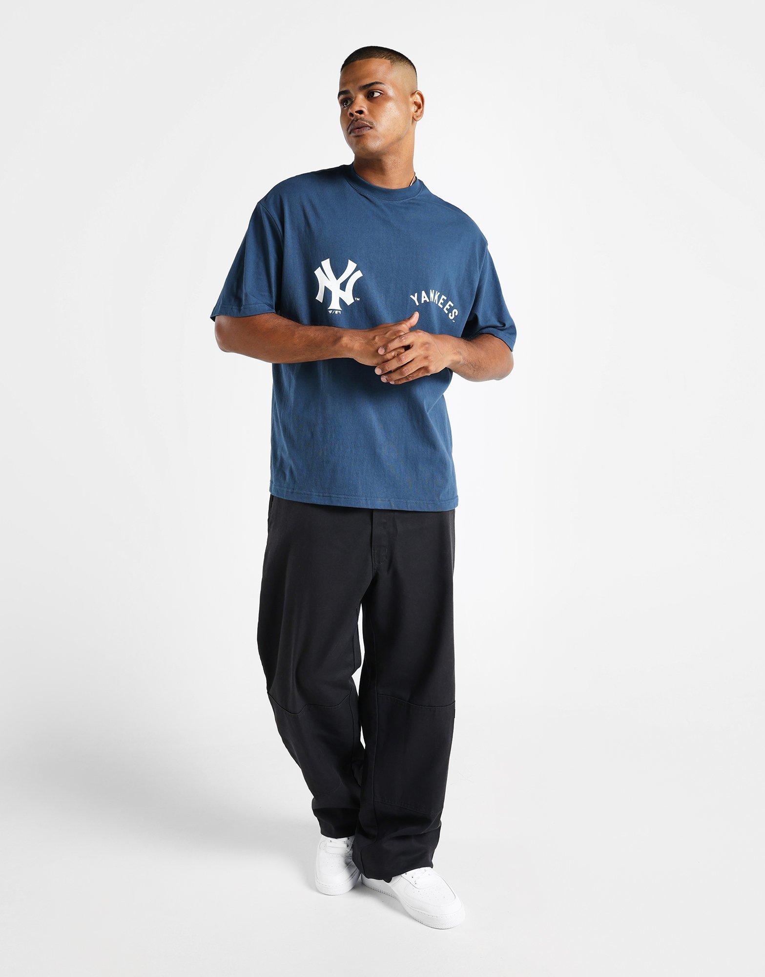 Blue Majestic NY Yankees T-Shirt - JD Sports Singapore