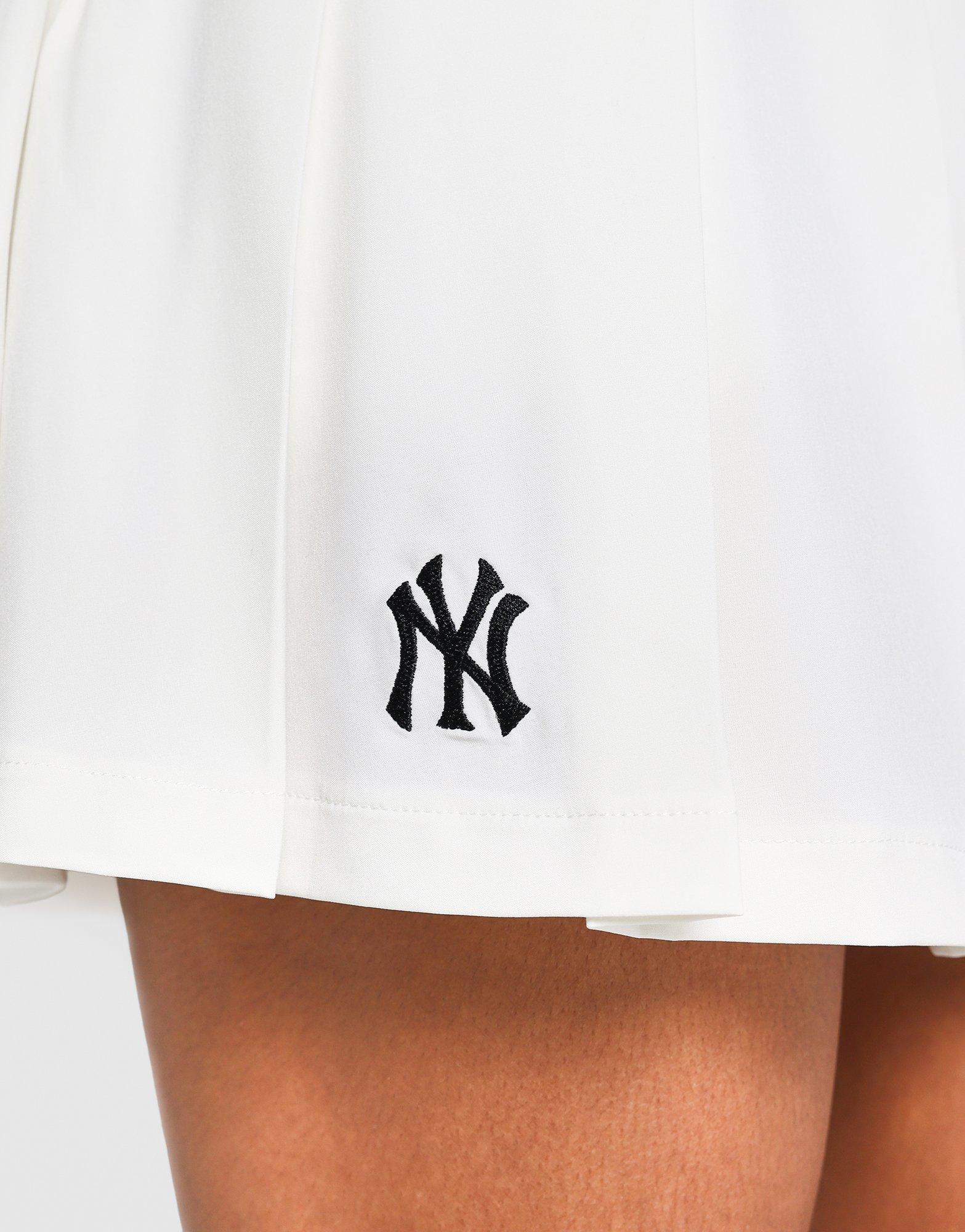 White Majestic Full-Pleated NY Yankees Skirt - JD Sports Singapore
