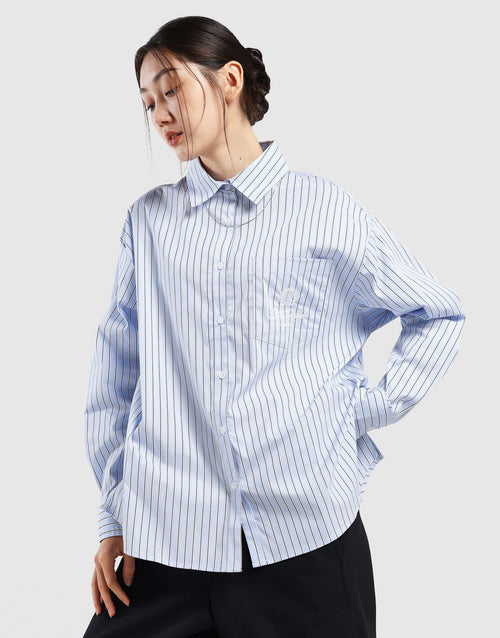 Oversized Striped New York Yankees Shirt