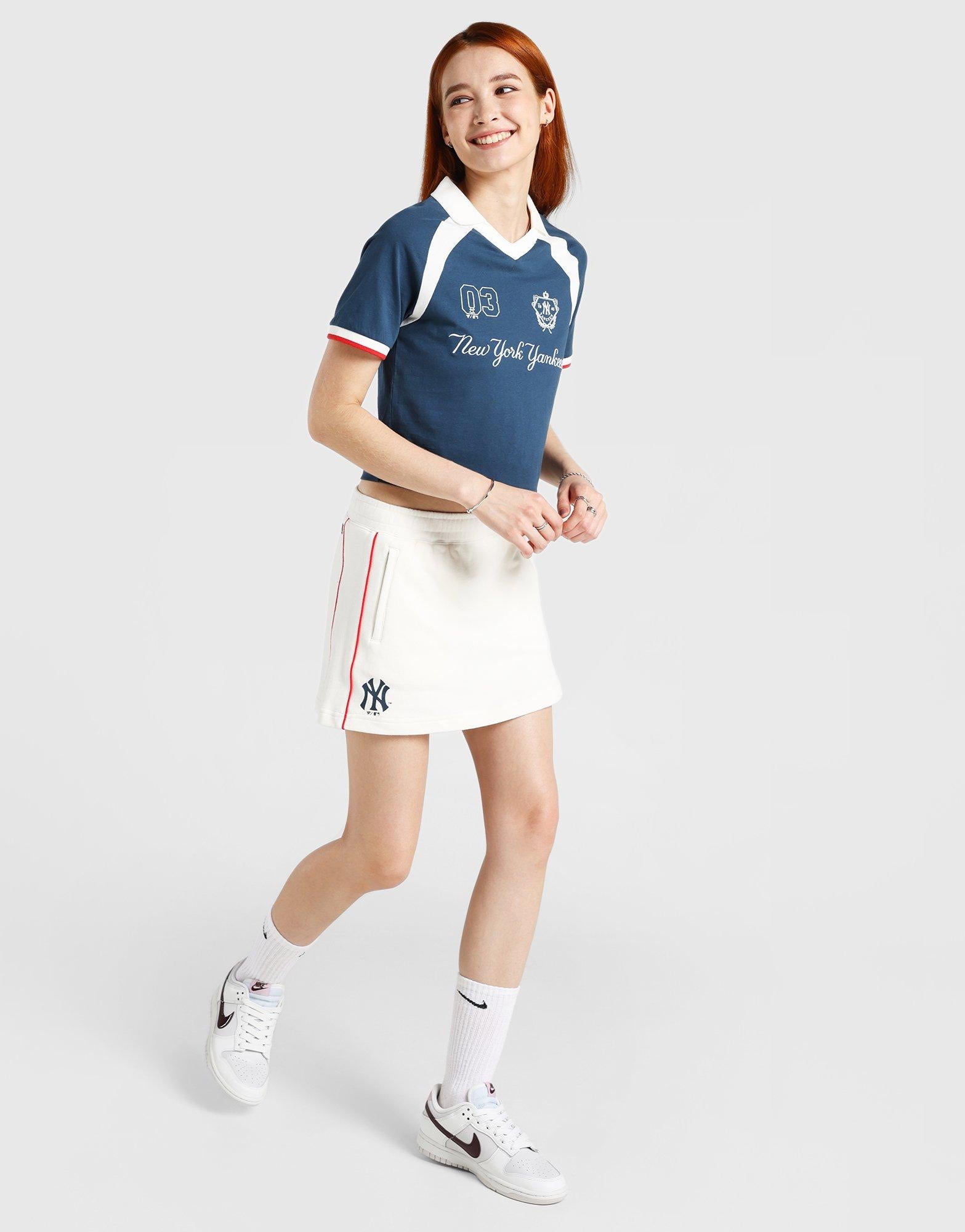 Panel Crop Polo T‑Shirt